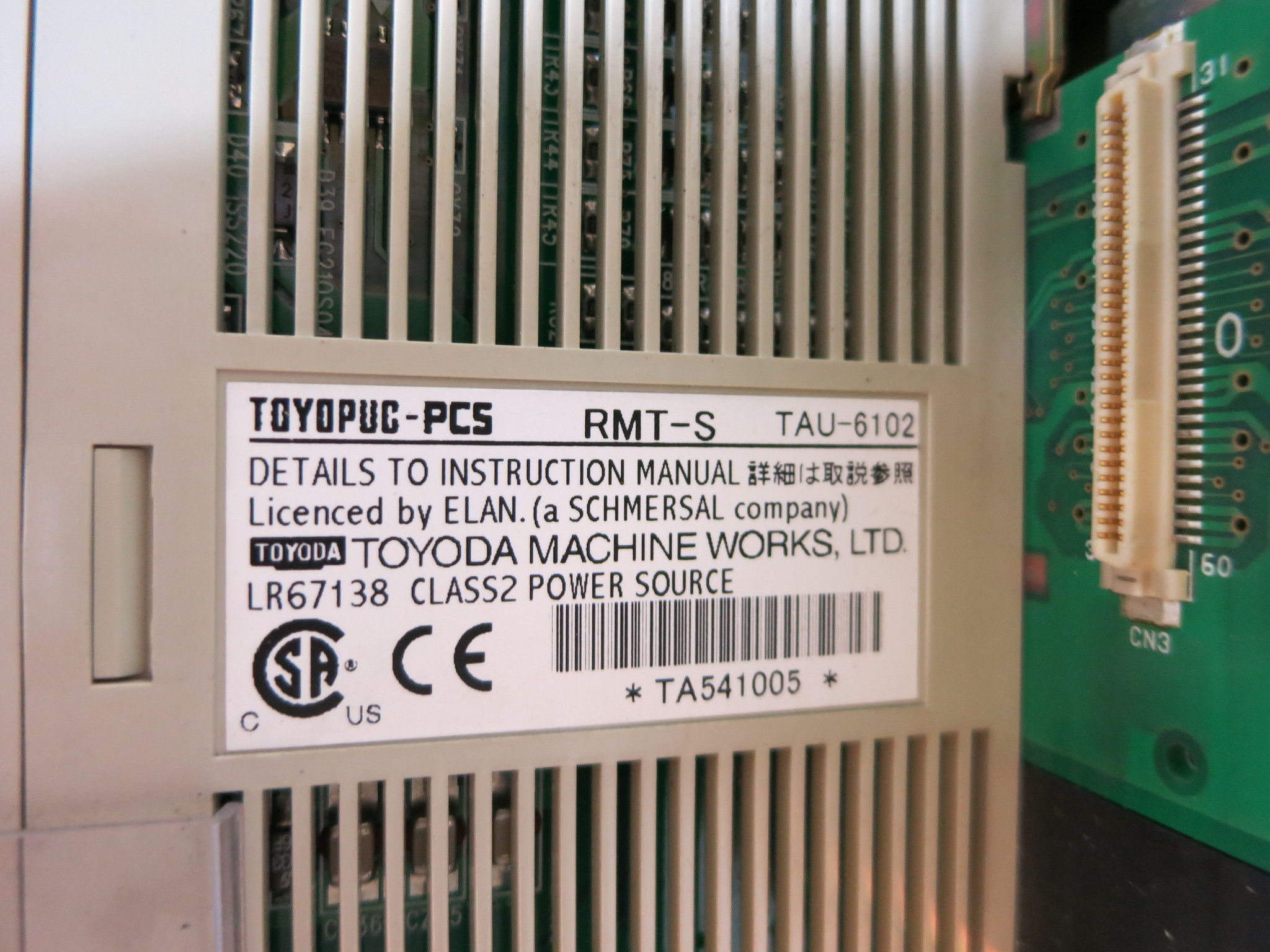 Toyoda Toyopuc-PCS Base8 w RMT-S Remote Slave PLC Module TAU-6102 TAR-6149  JTEKT (DW4826-2)